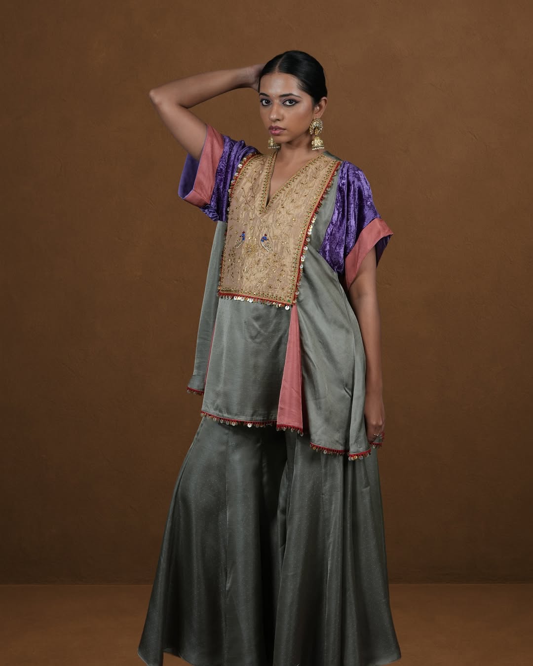 Olive & Velvet Fusion Tunic Set