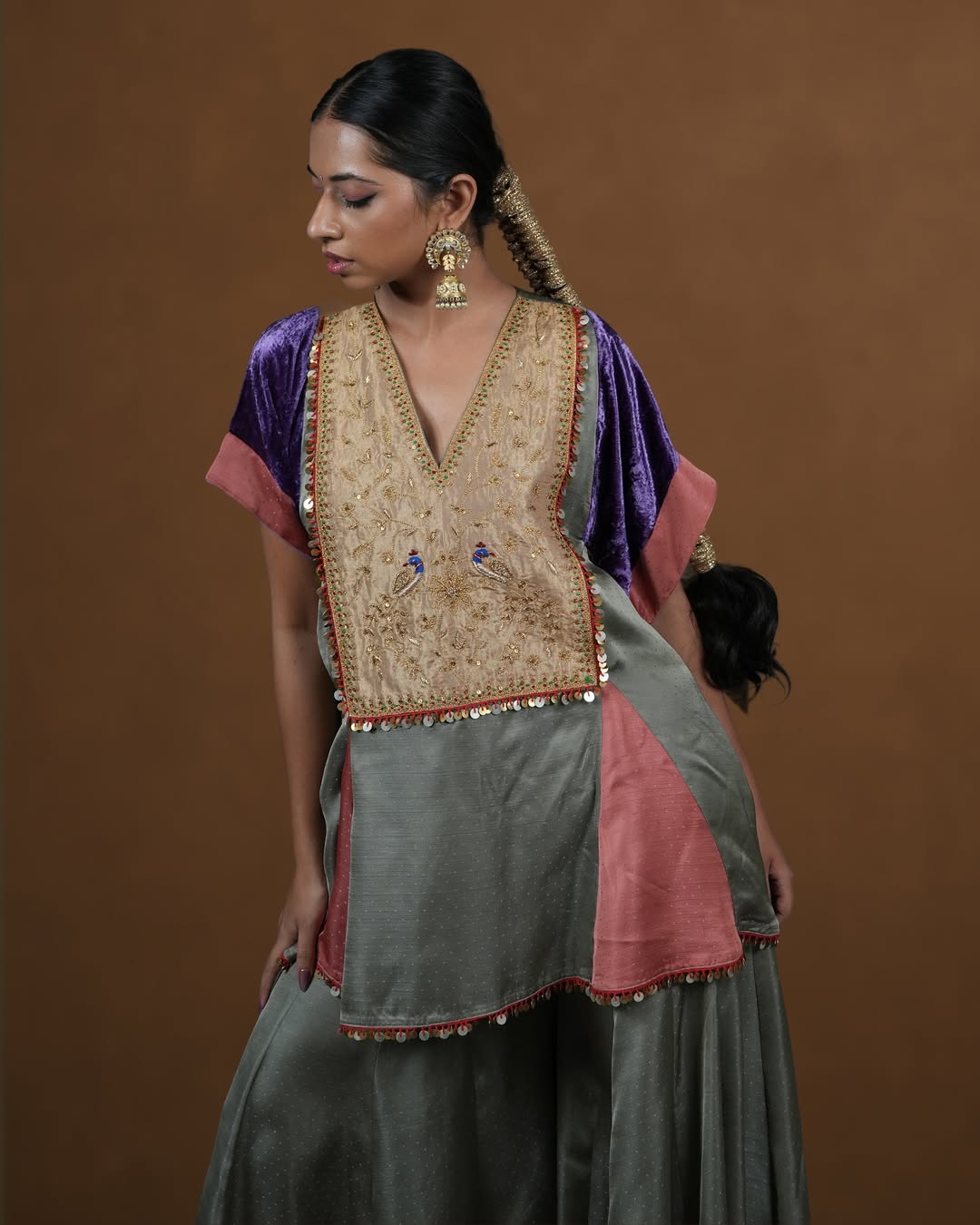 Olive & Velvet Fusion Tunic Set