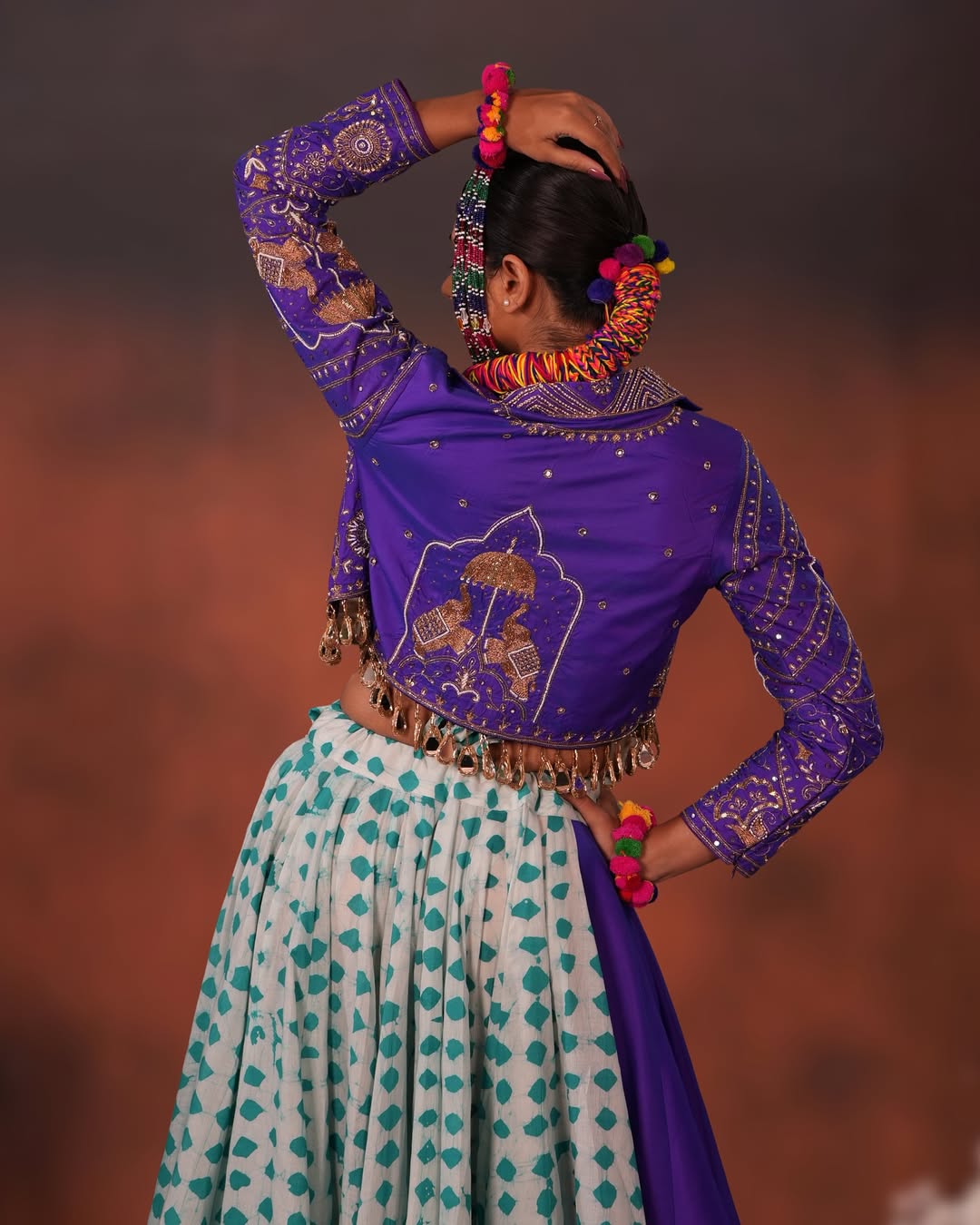 Midnight Purple Navaratri Chaniya Choli Set